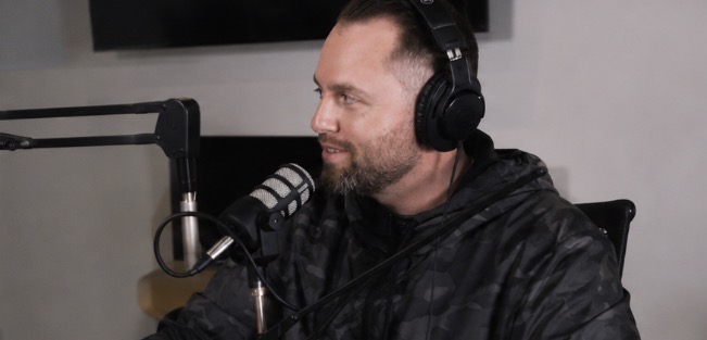 Anthony on a podcast
